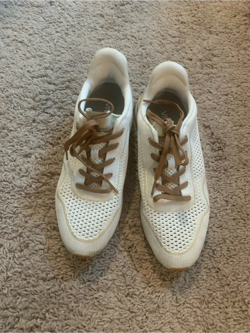 Vivaia Allday Unisex Slip-On Mesh Sneakers Sneakers White Ivory Cream